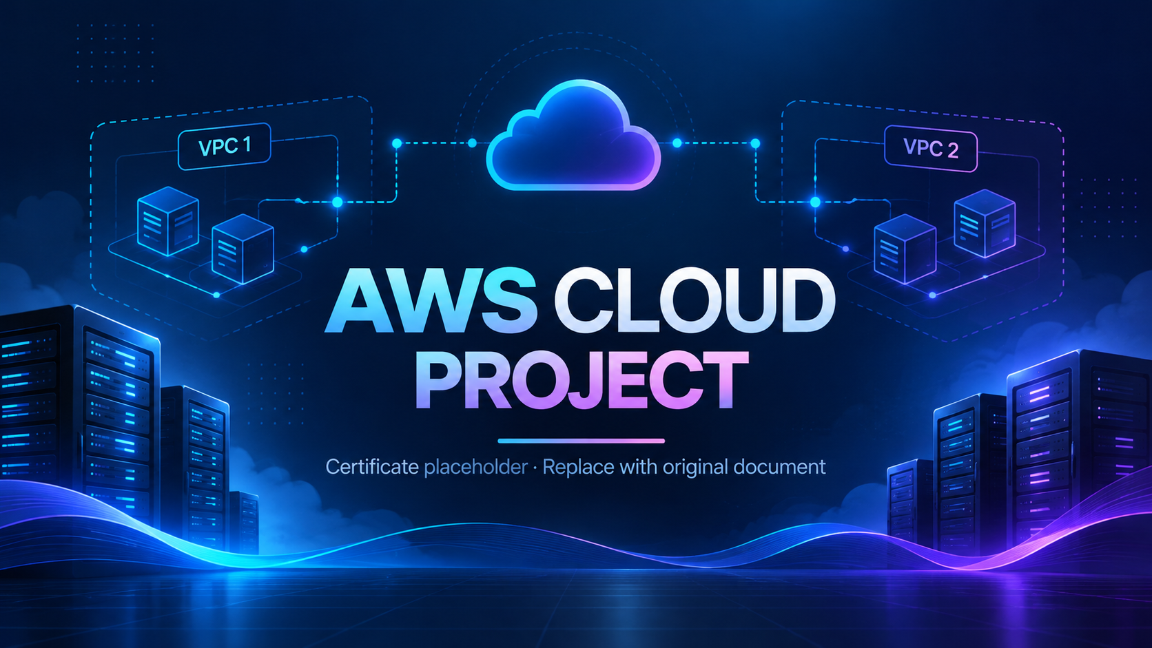 Temporary AWS Cloud Computing internship certificate image, replace with original certificate later